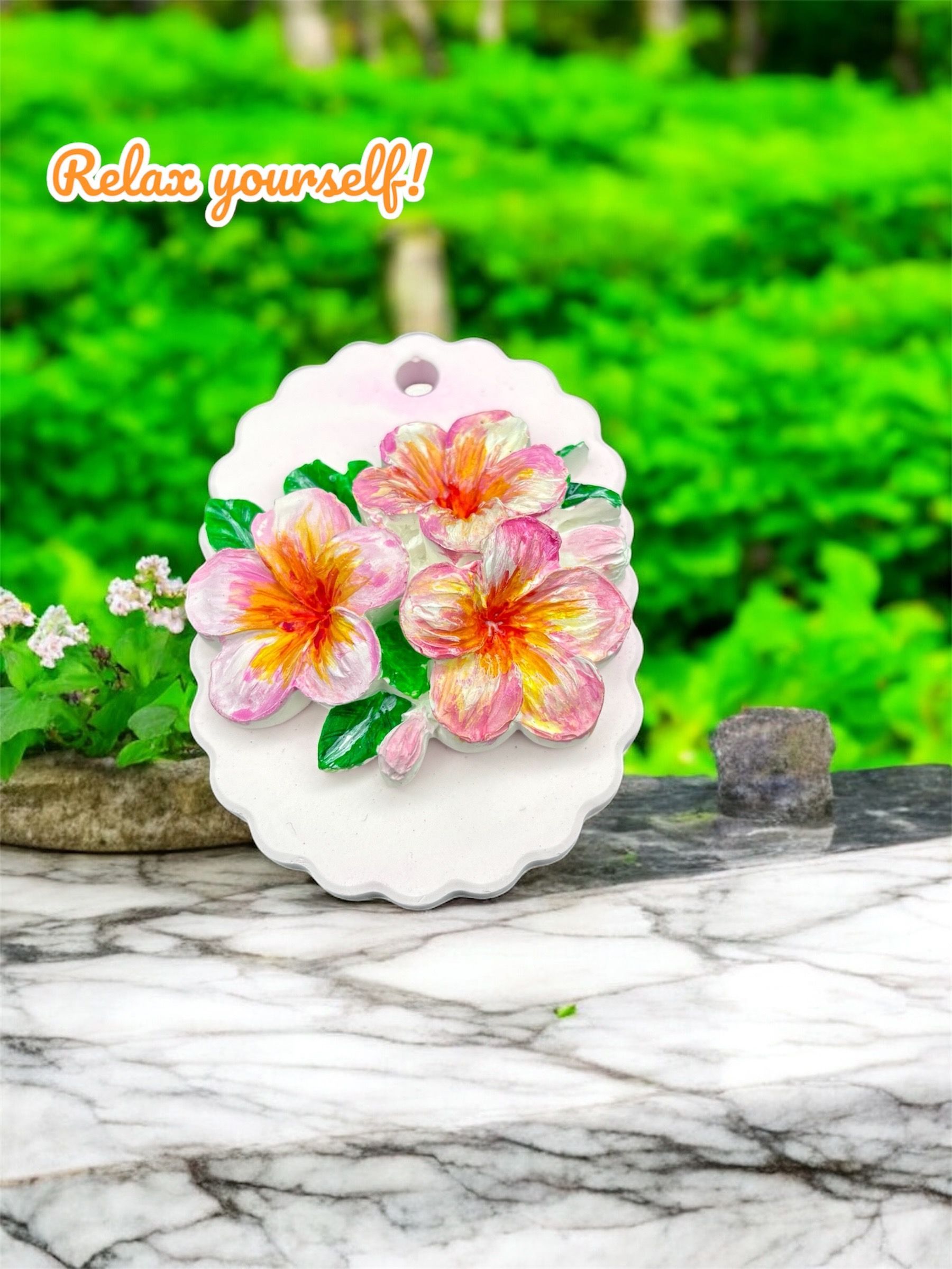手作芳療梔子花擴香石